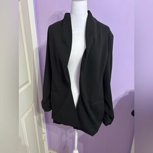 One5One Black Open Blazer